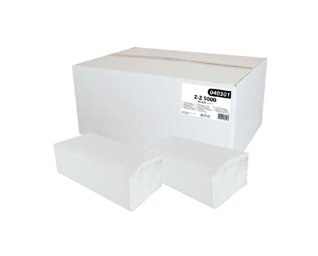 Falthandtücher, V-Falz 24x21 cm, 2-lagig, 100% Zellulose, weiss, 3000 Stk.